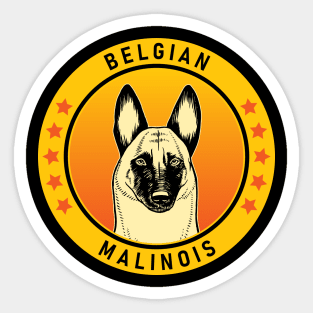 Belgian Malinois Dog Portrait Sticker